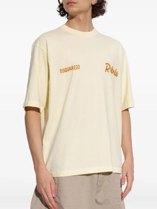 26SS 디스퀘어드2 반팔 티셔츠 S74GD1542D20108171 YELLOW - DSQUARED2