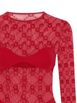 26SS 마린세르 반팔 티셔츠 WTO0474ACJER0005RD11 RED - MARINE SERRE