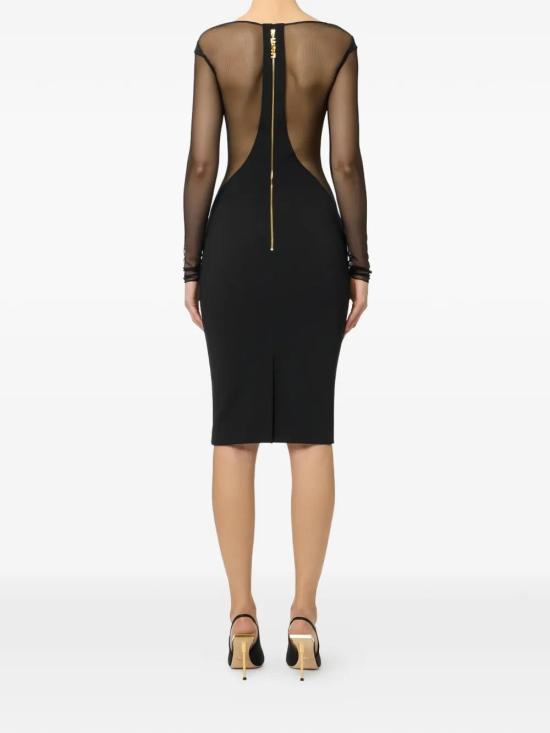26SS 엘리자베타프랜치 미디 원피스 AB89862E2 BLACK - ELISABETTA FRANCHI