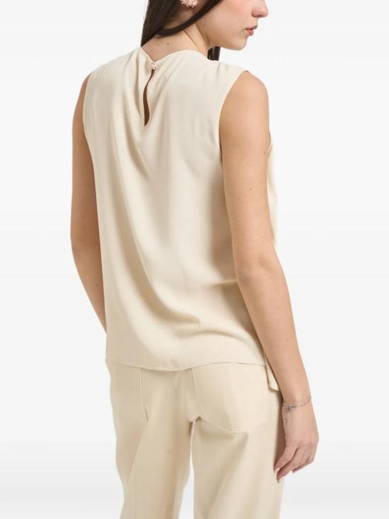 26SS 파트리지아페페 민소매 티셔츠 8C0846A8I1W409WARMI BEIGE - PATRIZIA PEPE