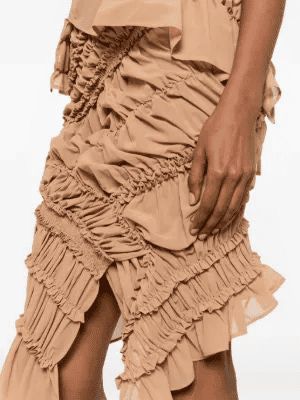 26SS 마그다뷰트림 미디 스커트 105526NUDE BEIGE - MAGDA BUTRYM