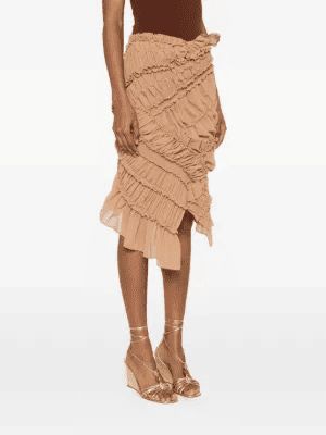 26SS 마그다뷰트림 미디 스커트 105526NUDE BEIGE - MAGDA BUTRYM