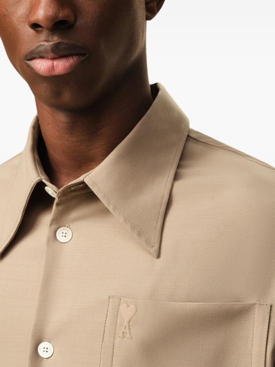 26SS 아미 미디 원피스 UDR674WV0194 A036 BEIGE TAUPE - AMI