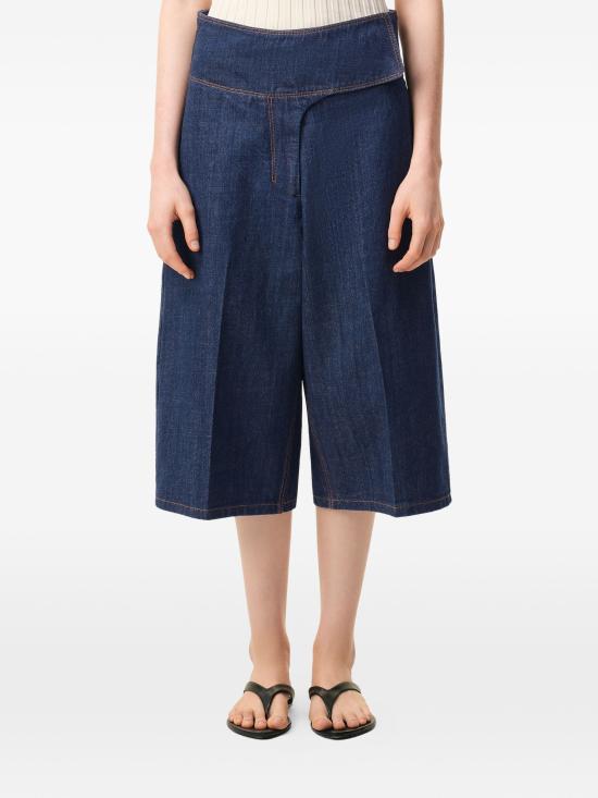 26SS 아미 코튼 랩드 벨티드 버뮤다 쇼츠 FSO840DE0122 402 INDIGO - AMI