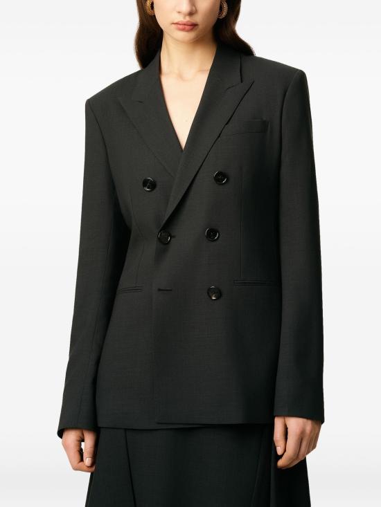 25FW 아미 울 더블 브레스트 재킷 FBV006WV0066 020 ANTHRACITE - AMI
