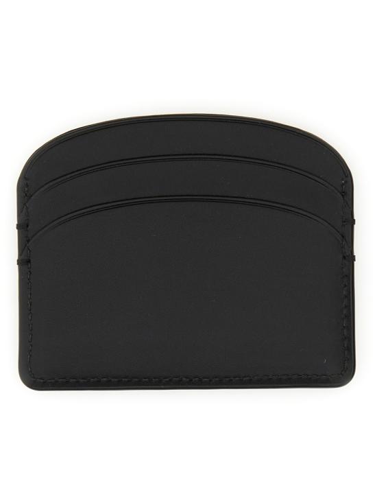 26SS 아페쎄 블랙 로고 하프문 레더 PXAWVF63270 LZZ - A.P.C.