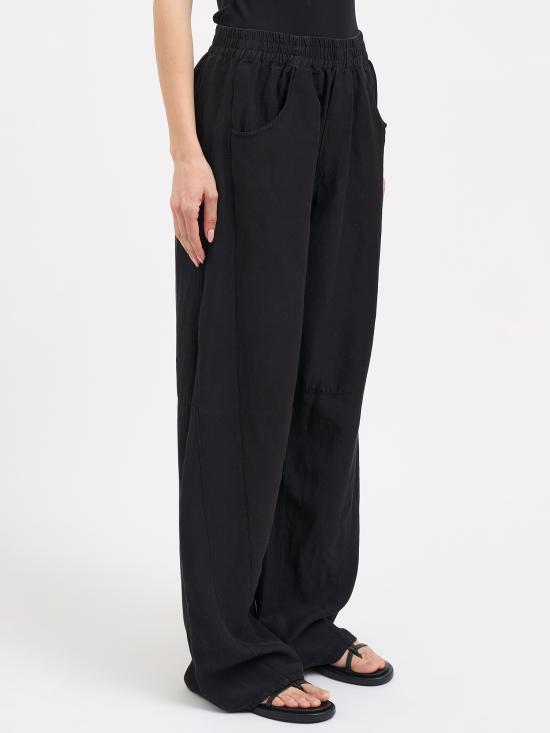 26SS 안드레아 야코브 스트레이트 팬츠 N26WSFT79COTTONLINEN09 BLACK - ANDREA YA'AQOV