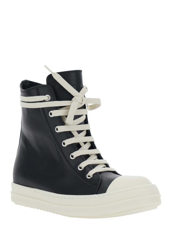 26FW 릭 오웬스 콘코디언 레더 하이탑 스니커즈 RP02F5890LCO911 Black - RICK OWENS