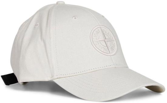 26SS 스톤 아일랜드 코튼 랩스 컴퍼스 자수 베이스볼 캡 L1S159100013S0248V0093 WHITE - STONE ISLAND
