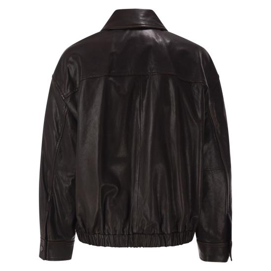 26FW 위켄드막스마라 가죽 자켓 2625446041600 DARK BROWN - WEEKEND MAX MARA