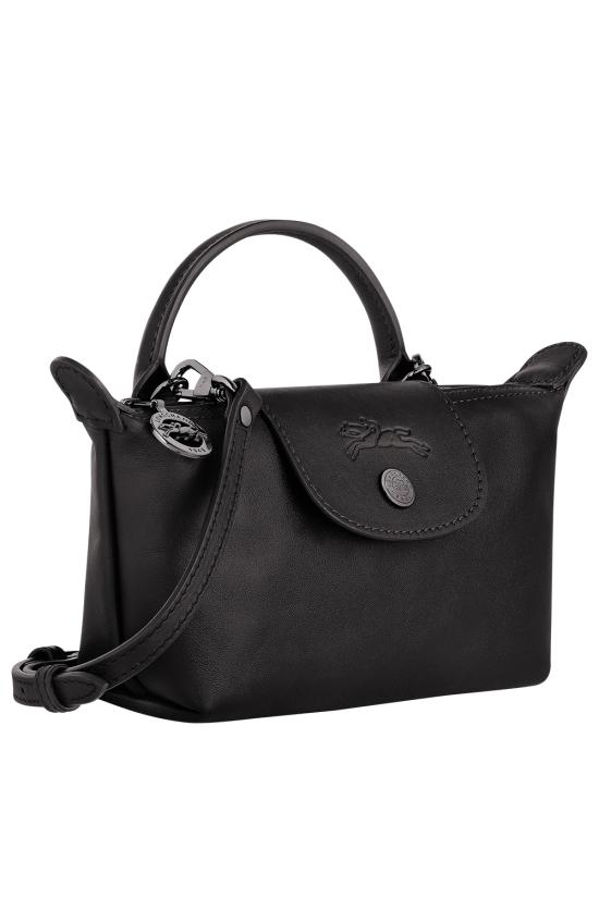 26FW 롱샴 르 플리아쥬 엑스트라 XS 레더 파우치 34205987 001 Nero - LONGCHAMP