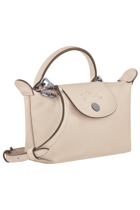 26FW 롱샴 르 플리아쥬 엑스트라 XS 레더 파우치 34205987 555 Carta - LONGCHAMP