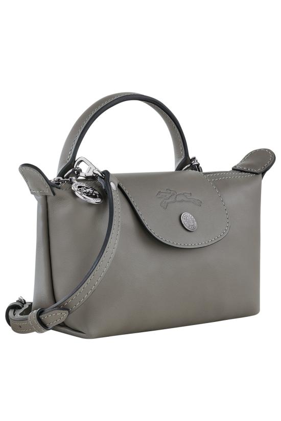 26FW 롱샴 르 플리아쥬 엑스트라 XS 레더 파우치 34205987 P55 Tortora - LONGCHAMP