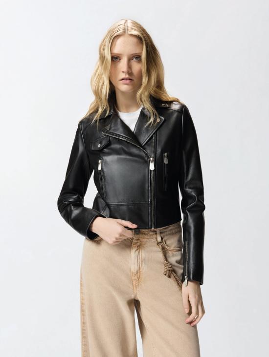 26FW 핑코 바이커 자켓 Pelle Nero를 입은 Chiodo Stile Biker