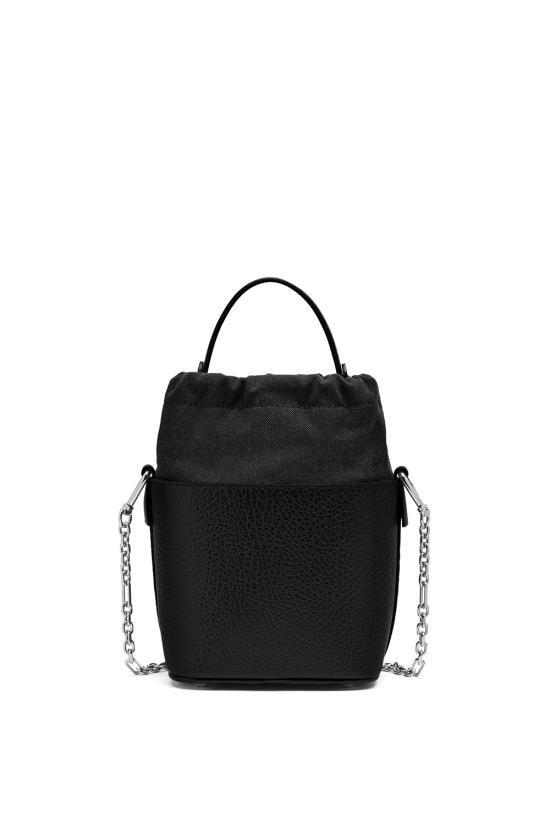 26FW 마르지엘라 미니 5AC 로고 패치 버킷백 S61WG0035P4348 T8013 BLACK - MAISON MARGIELA