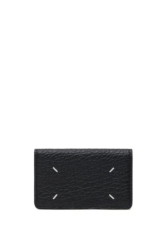 26FW 마르지엘라 스티치 레더 플랩 카드 홀더 SA3VX0008P4455 T8013 BLACK