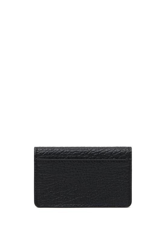 26FW 마르지엘라 스티치 레더 플랩 카드 홀더 SA3VX0008P4455 T8013 BLACK - MAISON MARGIELA