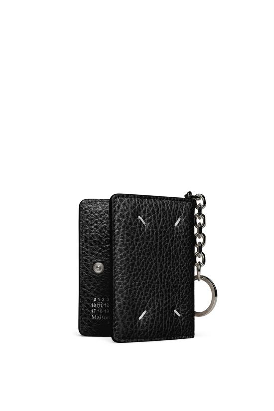 26FW 마르지엘라 스티치 키링 카드지갑 S56UI0128P4455 T8013 BLACK