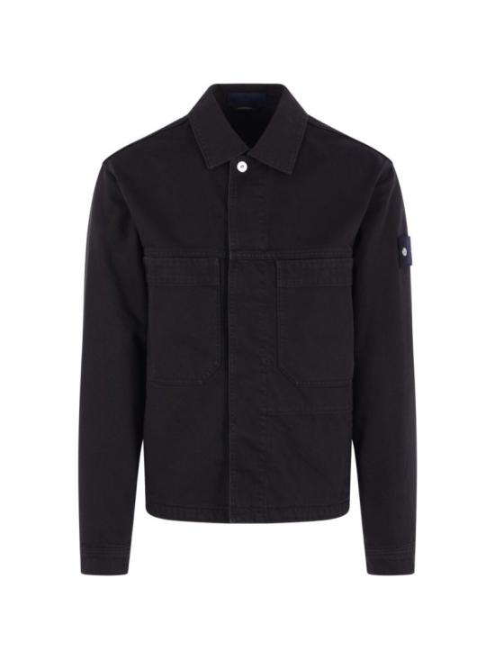 26SS 스톤 아일랜드 데님 코치 자켓 L1S14 4100006 S0J24 V0029 BLACK DOM