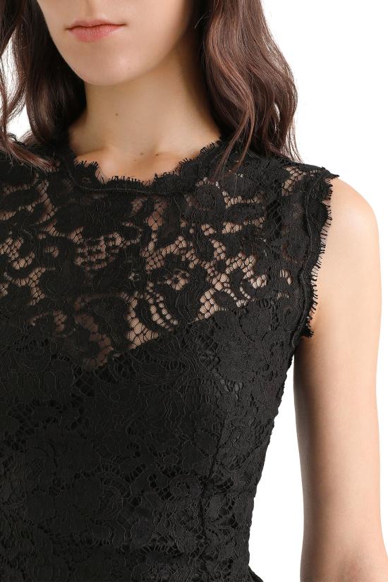 26FW 돌체앤가바나 코르도네토 레이스 드레스 F6H0ZTHLMTB N0000 Nero - DOLCE & GABBANA