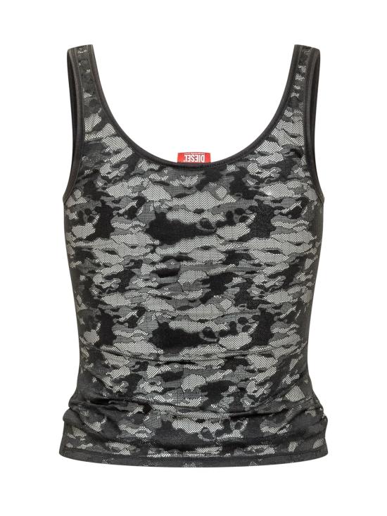 26FW 디젤 민소매 티셔츠 A239810DRAK 900 NERO - DIESEL