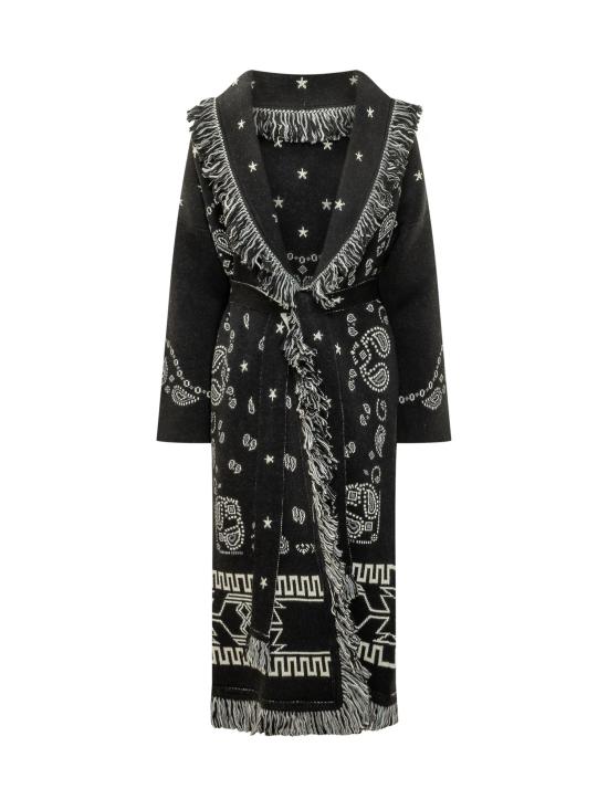 26FW 알라누이 트렌치 코트 LWHQ003E26KNI004 1084 BLACK MULTI