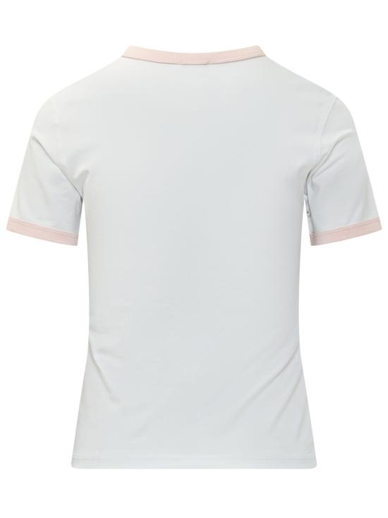 26FW 카사블랑카 반팔 티셔츠 WPF26JTS049 01 WHITE PIMA - CASABLANCA