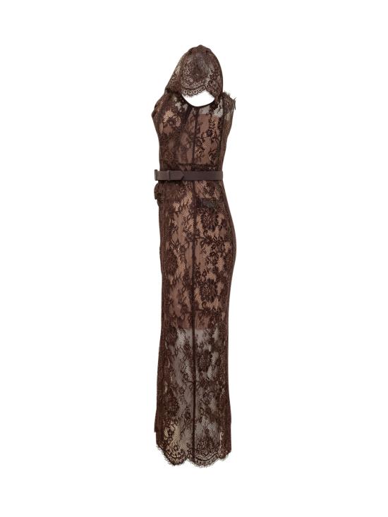 26FW 셀프 포트레이트 롱 원피스 PF26099MABR BROWN - SELF PORTRAIT