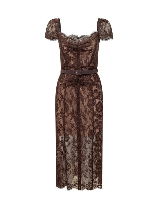 26FW 셀프 포트레이트 롱 원피스 PF26099MABR BROWN