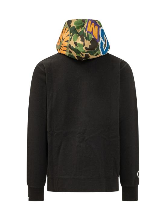 26SS 베이프 후드 티셔츠 001ZPM301301M BLACK - BAPE