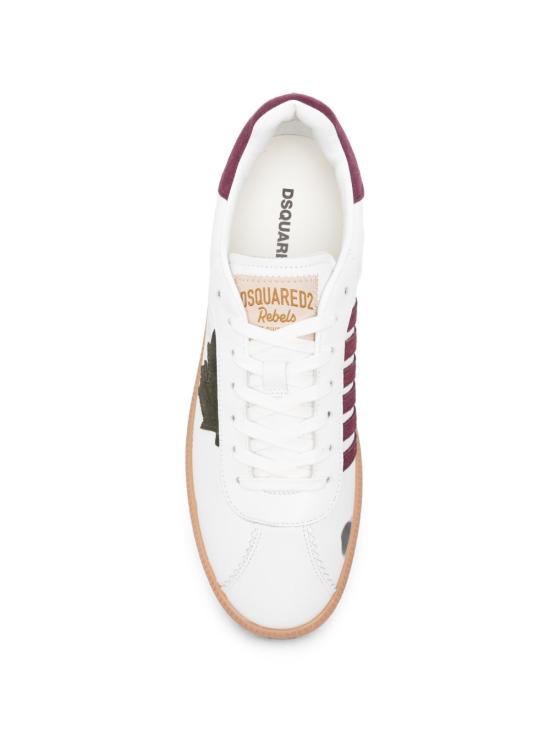 26FW 디스퀘어드2 스니커즈 SNM046818908285 M4018 Bianco bordeaux militare - DSQUARED2