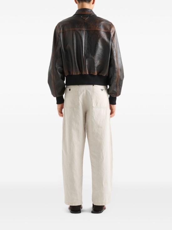 25SS 프라다 스트레이트 팬츠 GEP403SOOO14J2 F0ABR Beige - PRADA