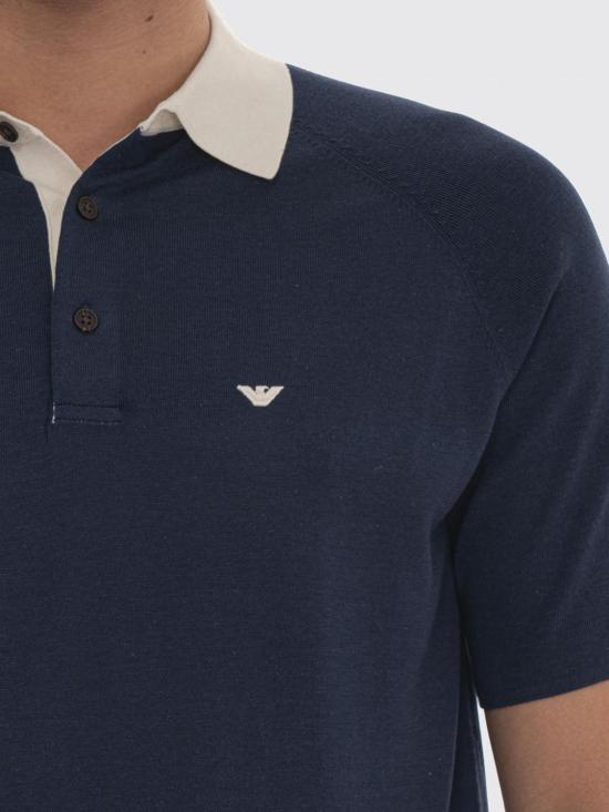 26SS 엠포리오 아르마니 폴로 티셔츠 EM004622AF25247 UB130 Blue - EMPORIO ARMANI