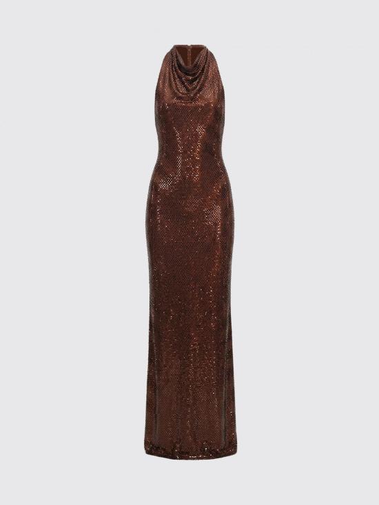 26FW 셀프 포트레이트 롱 원피스 PF26041XBBR Brown - SELF PORTRAIT