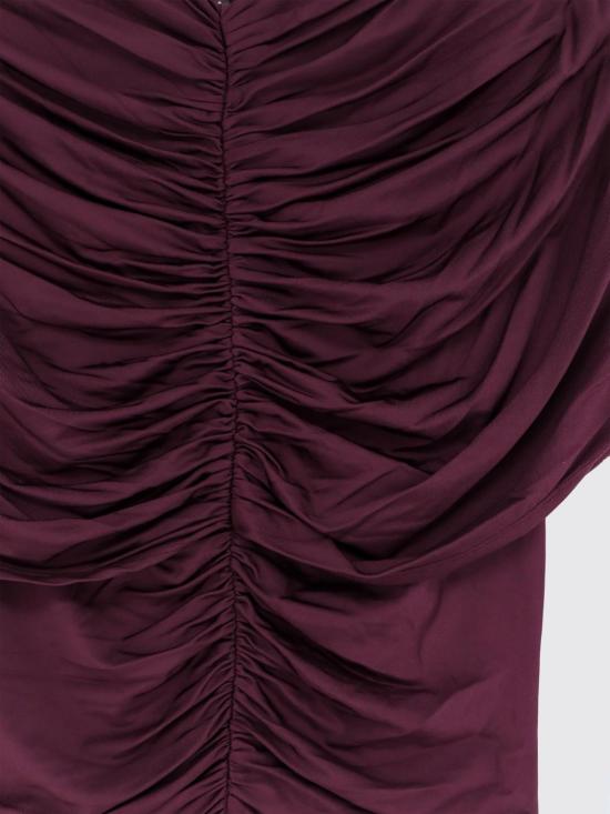 26FW 셀프 포트레이트 롱 원피스 PF26098MBU Burgundy - SELF PORTRAIT