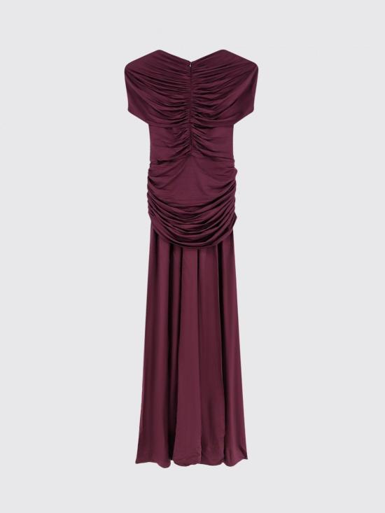 26FW 셀프 포트레이트 롱 원피스 PF26098MBU Burgundy - SELF PORTRAIT