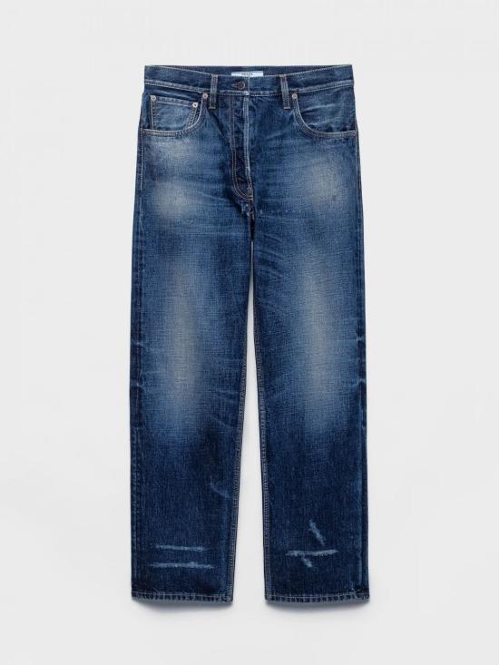 26FW 프라다 파이브 포켓 워시드 데님 진 GFP5361631 F0008 Blue