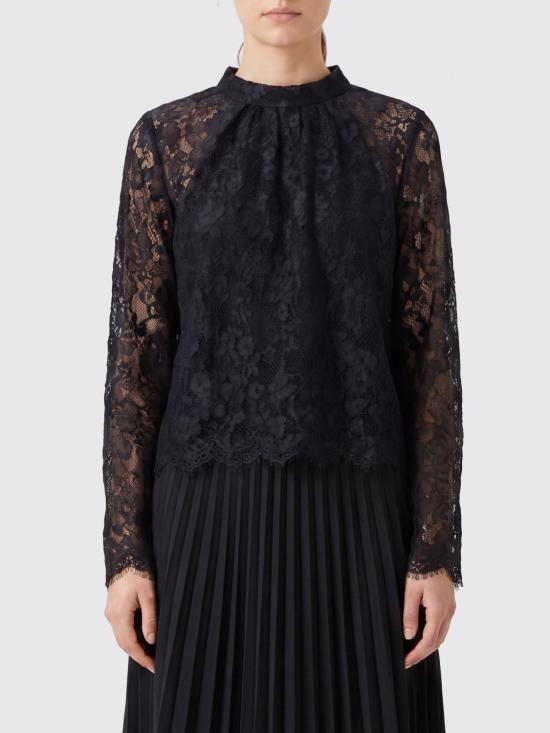 26FW 셀프 포트레이트 블라우스 PF26032TAB Black