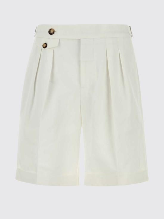 26SS 브루넬로 쿠치넬리 숏팬츠 MH253U0040 C1900 White - BRUNELLO CUCINELLI