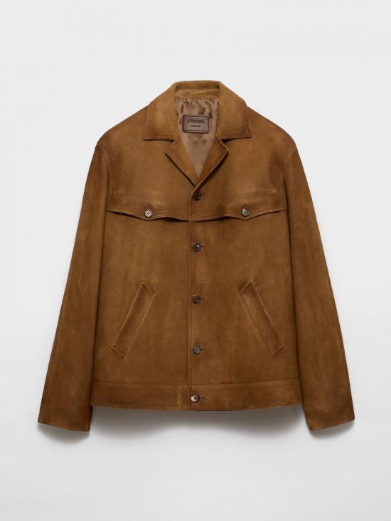 26FW 프라다 스웨이드 자켓 UPW5671V97 F0005 Brown