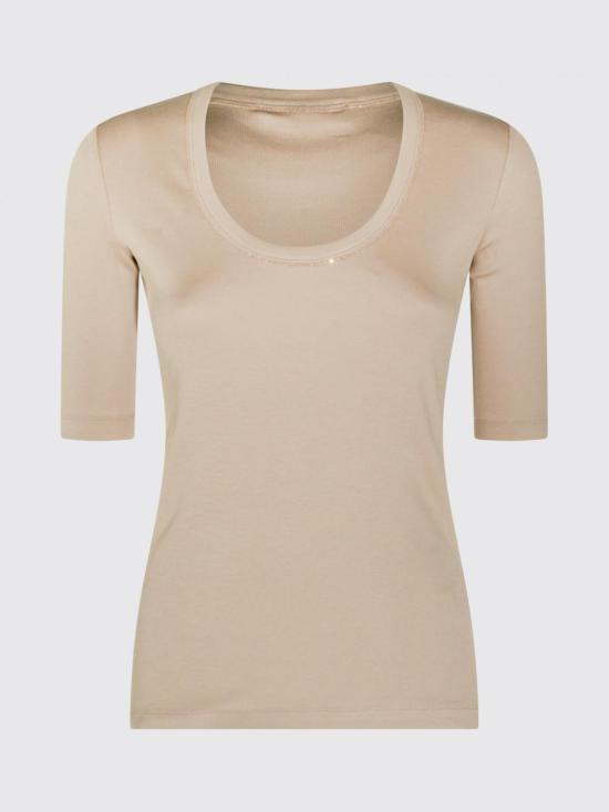26FW 파비아나 필리피 반팔 티셔츠 JED216F603L896 0165 Coffee - FABIANA FILIPPI
