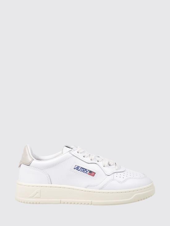 26FW 오트리 메달리스트 로우 레더 스니커즈 AULW LL27 White