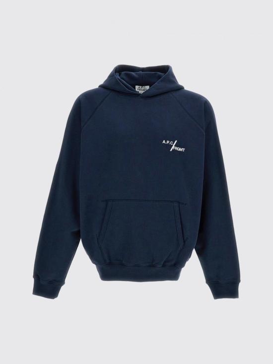 26FW 아페쎄 긴팔 티셔츠 COHSKM37018 IAK Navy - A.P.C.