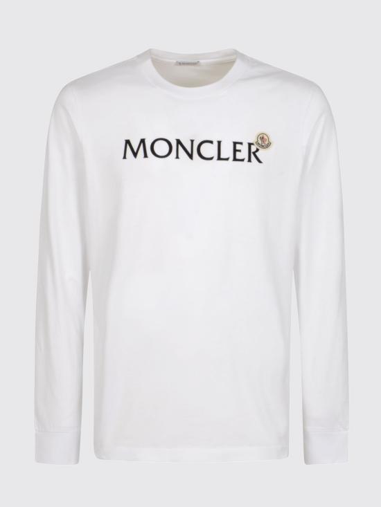 26SS 몽클레어 로고 코튼 스웨트셔츠 L10918D0000989AYY 001 White