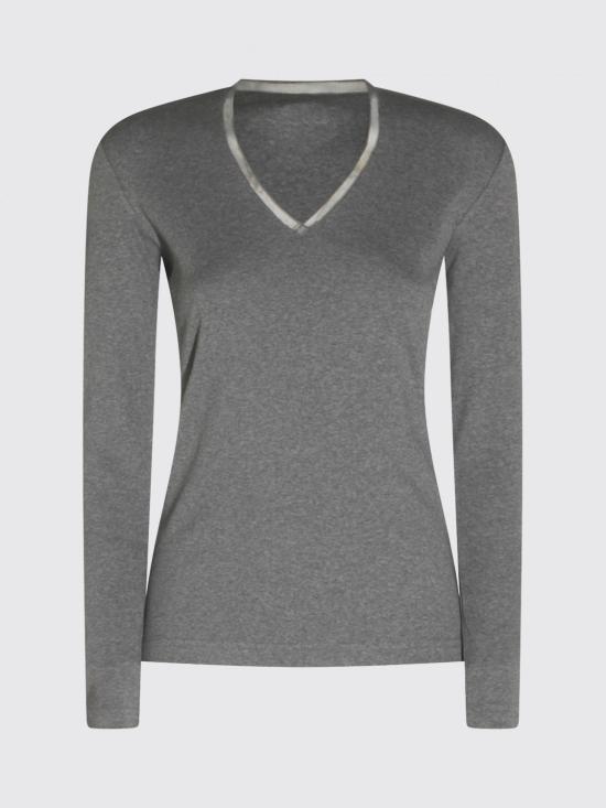 26FW 파비아나 필리피 긴팔 티셔츠 JED216F604L907 8132 Grey - FABIANA FILIPPI
