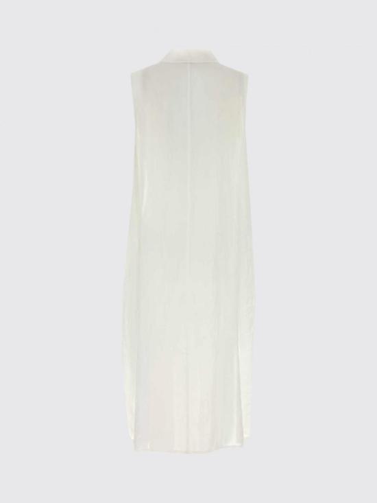 26SS 와이즈 요지 야마모토 롱 원피스 YKD06300 1 White - Y’S YOHJI YAMAMOTO