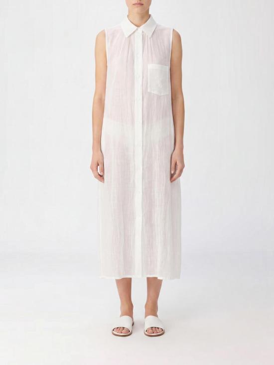 26SS 와이즈 요지 야마모토 롱 원피스 YKD06300 1 White