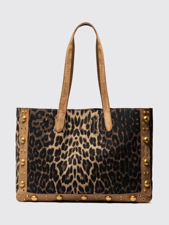 26SS 시크릿 폰 폰 토트백 TATIANA Leopard Tan Multicolor - SECRET PON PON
