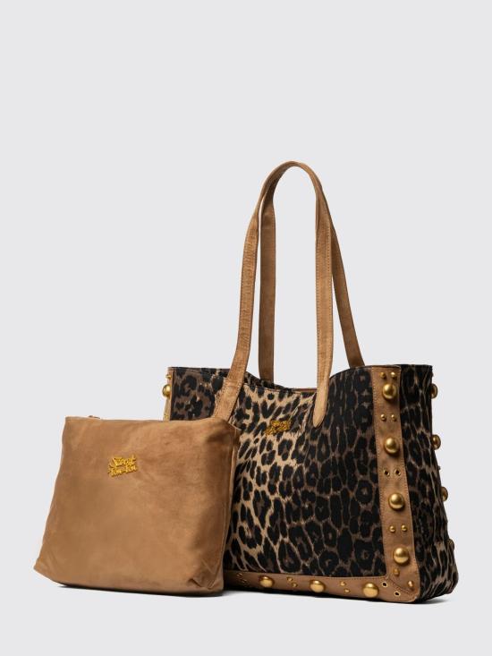 26SS 시크릿 폰 폰 토트백 TATIANA Leopard Tan Multicolor - SECRET PON PON