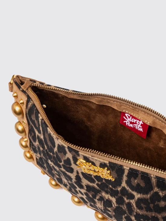 26SS 시크릿 폰 폰 크로스백 TATIANA POUCH Leopard Tan Multicolor - SECRET PON PON